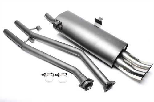 Sportauspuff 2x76mm dtm - 2x76mm, hoch
