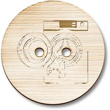 Holzknöpfe "Offene Waschmaschine" (BT054056)