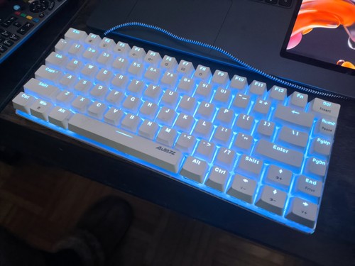 Tastatur blau qwertz - tastatur,