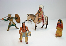Fig. konvolut, Resin   Figuren, Indianer / Häuptling auf Pferd