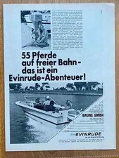 Evinrude Motorboot Außenbord Motor Original 1969 Vintage Advert Werbung Reklame