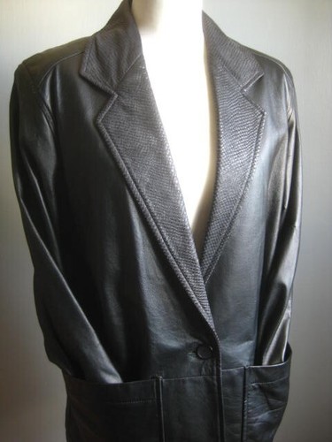 Vintage lederjacke blazer - vintage, m&s