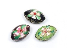 2 Cloisonne Perlen Spacer