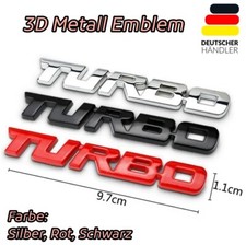 ⭐️ TURBO Full 3D Metall Emblem Zeichen Aufkleber Schriftzug Auto Tuning Sticker.