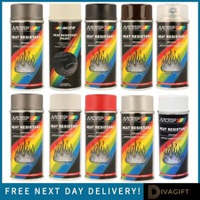 MOTIP HOCHTEMPERATUR HITZEBESTÄNDIGE SPRÜHFARBEN 400ML SCHWARZ BEIGE ROT GRAU WEISS NEU