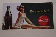 Coca Cola Werbeschild, Metall