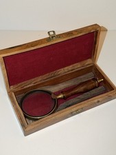 LUPE mit Holzschatulle  Länge