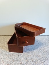 Hübsche alte Schublade aus einem alten Nähmaschinenschrank / 50er Jahre 