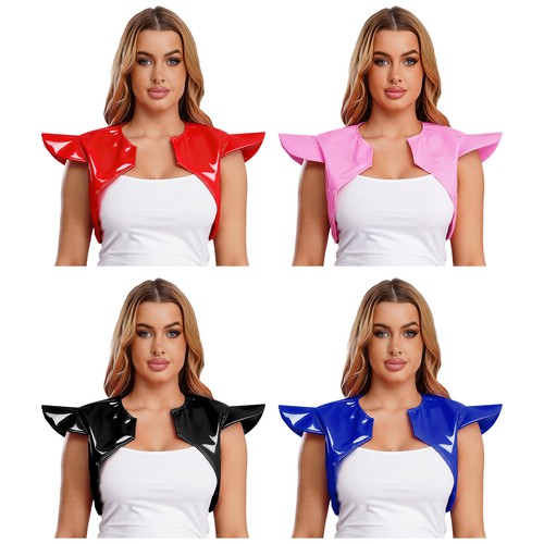 Damen wetlook top gotischer - top,