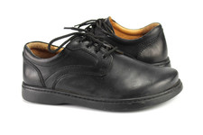 Birkenstock Betula Gr.42 Herren Hablschuhe Slipper Leder  Schwarz   TOP  J 860