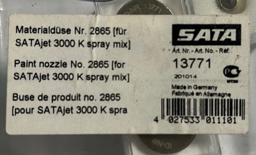 Sata materialdüse 2865 - materialdüse, nr.