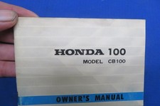 Honda CB100 Owner's Manual