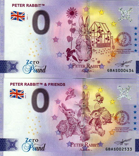Euro schein zero pound - 0,