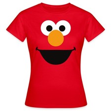 Sesamstraße Elmo Gesicht Kostüm Frauen T-Shirt