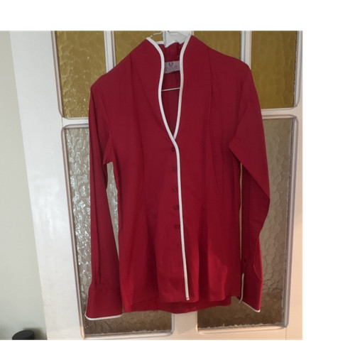Umani damenbluse rot mit - damenbluse,