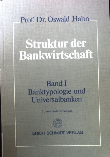 Struktur der bankwirtschaft - der,