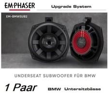 EMPHASER EM-BMWSUB2 Plug & Play 20 cm Untersitz Subwoofer kompatibel mit BMW