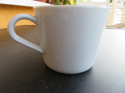 Tasse weiß mit henkel - weiß,