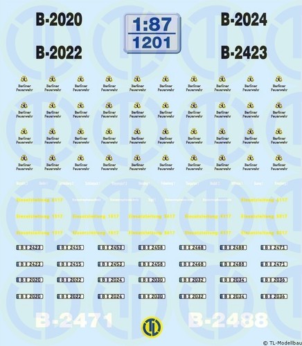 1201 decals berliner - -,