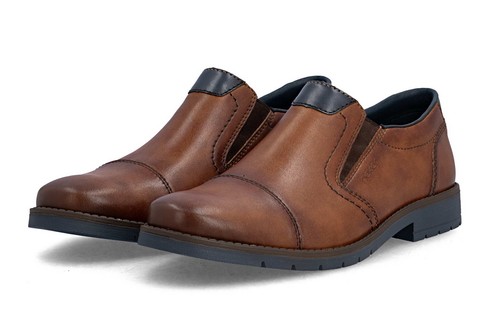 Rieker halbschuh braun glatt - rieker,