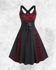 Neu rot/schwarz Gothic
