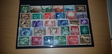 Dt. Reich 1941-1944, Lot nur komplette Sätze bzw. Einzelmarken, gestempelt.