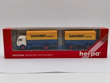 Herpa 140560 Mercedes Benz Pritzsche Plane Hängerlastzug 1:87 H0 "Dachser Spedit