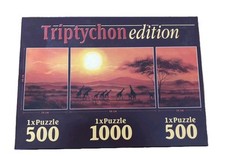 SpielSpass Puzzle Triptychon edition, Safari 2000 Teile , gebraucht