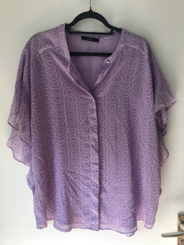 Damen bluse tunika lila - bluse,