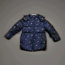 Neuwertige Infinity Kinder Winterjacke Gr. 104 blau mit silbernen Einhörnern