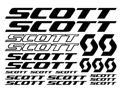 Scott sticker aufkleberset - scott,