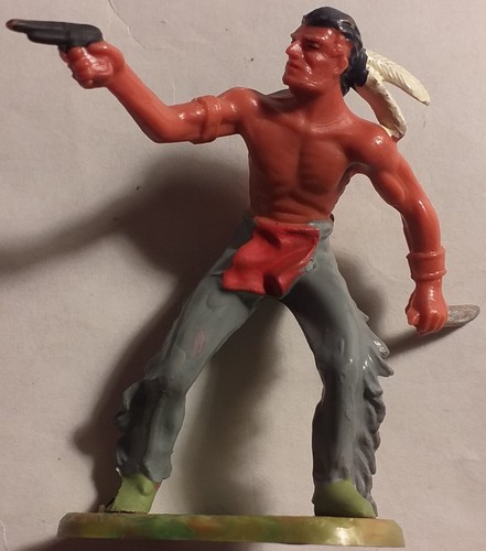 Elastolin indianer mit - indianer, messer