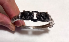 Armreif mit Panther 925 Silber