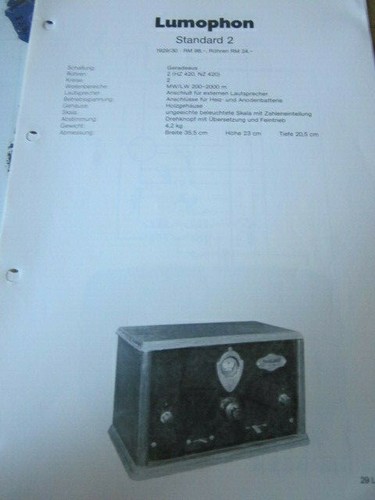 Schaltplan radio lumophon - radio,