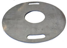 Stahl Grillplatte Feuerplatte rund Ø 60 & Ø 80cm Feuertonne Grill Plancha Griffe