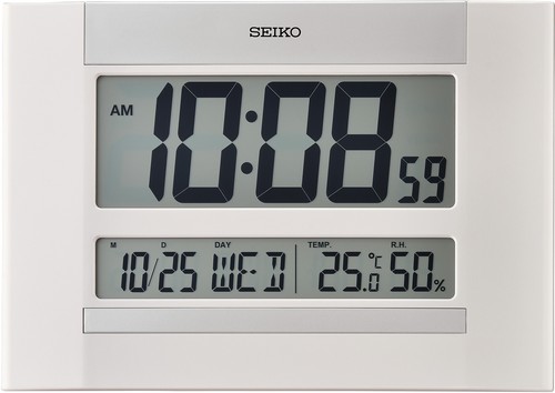 Seiko wanduhr lcd qhl088w - -,