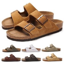 Herren Damen Slip-On Pantoletten Hauslatschen Sandalen Hausschuhe Slipper