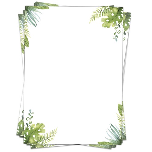Blatt briefpapier mit - 50,