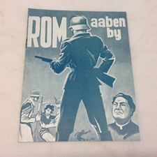 Roma città aperta Anna Magnani Aldo Fabrizzi Vintage 1945 Danish Movie Program