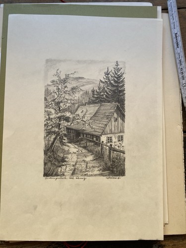 Alte zeichnungen - alte,