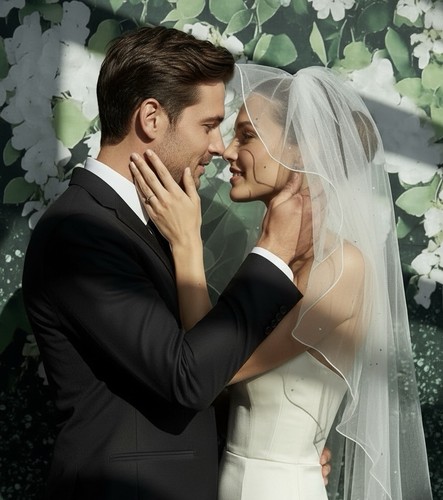 Schleier hochzeit kordelrand - hochzeit,