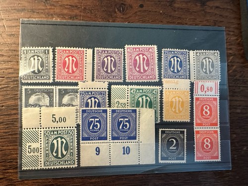 Konvolut briefmarken alliierte - konvolut,