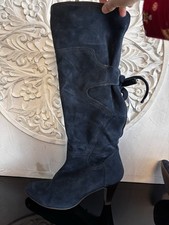 Hohe Damen-Stiefel – Blau – Deichmann – Gr. 41 (fällt kleiner aus!)