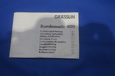 Bedienungsanleitung "Rondomatic 400"
