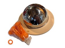 1970er Käsepilz in OVP Tafelgeschirr Party-Pilz Piker Vintage Holz Germany