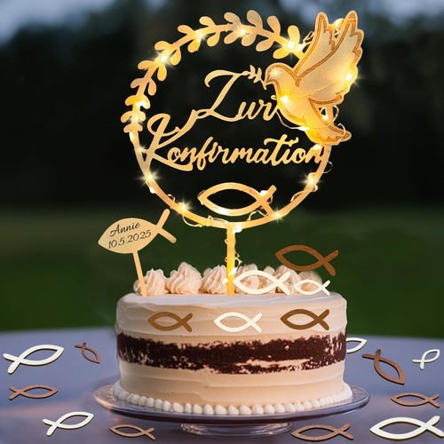 Tortendeko konfirmation mit - tortendeko,