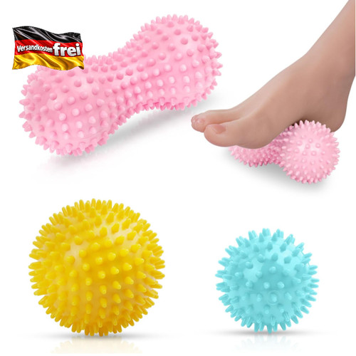 Massagebälle 3er set igelball - massagebälle,