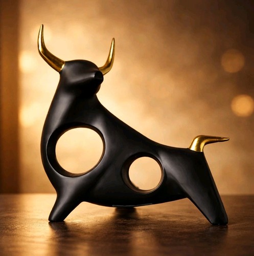 Stier statue farbe - statue,