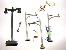 HO 00 Modelleisenbahn Bastel TEIL Konvolut Plastik Laterne Oberleitungsmast