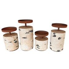 4er Set Kerzenständer in